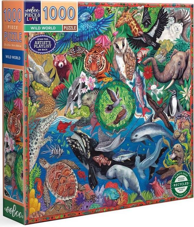 Eeboo - Wild World - 1000 Piece Jigsaw Puzzle