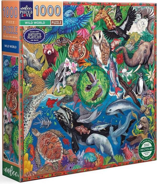 Eeboo - Wild World - 1000 Piece Jigsaw Puzzle