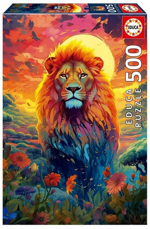 Educa - Majestic Look Of The Lion - 500 Piece Jigsaw Puzzle