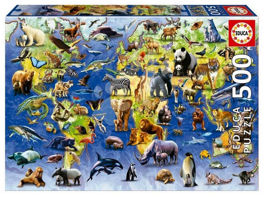 Educa - One Hundred Endangered Species - 500 Piece Jigsaw Puzzle