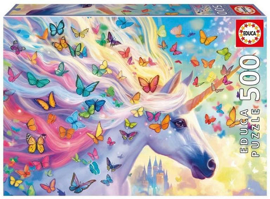 Educa - Rainbow Unicorn - 500 Piece Jigsaw Puzzle