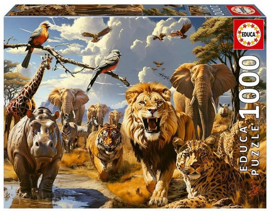Educa - Wild Animals - 1000 Piece Jigsaw Puzzle