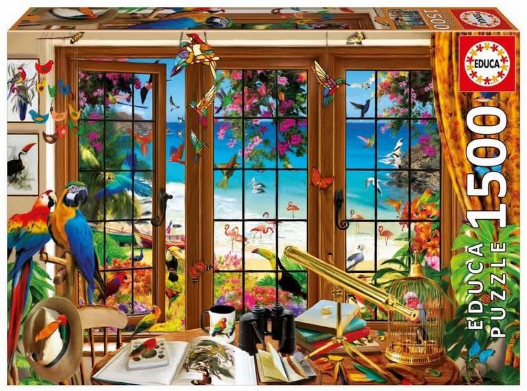 Educa - Birders Window - 1500 Piece Jigsaw Puzzle