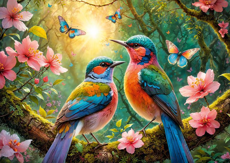 CherryPazzi - Greeting the New Day - 500 Piece Jigsaw Puzzle