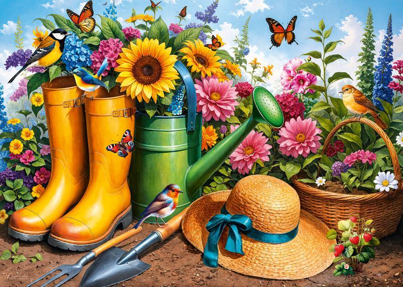 CherryPazzi - Golden Boots, Blooming Roots - 1000 Piece Jigsaw Puzzle