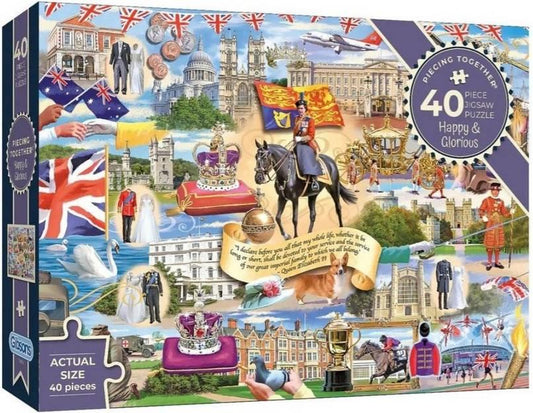 Gibsons - Happy & Glorious - 40 Piece Jigsaw Puzzle