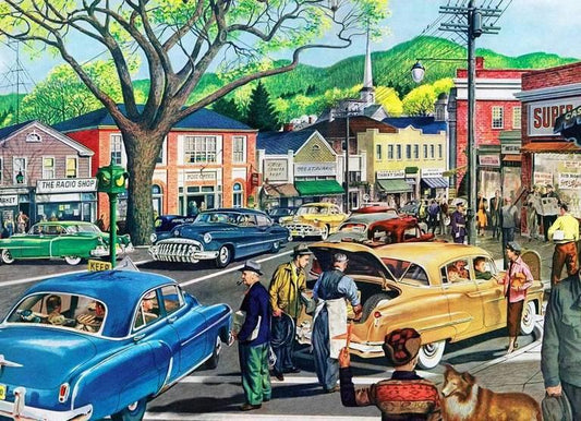 New York Puzzle Company - Saturday Afternoon - 1000 Piece Jigsaw Puzzle