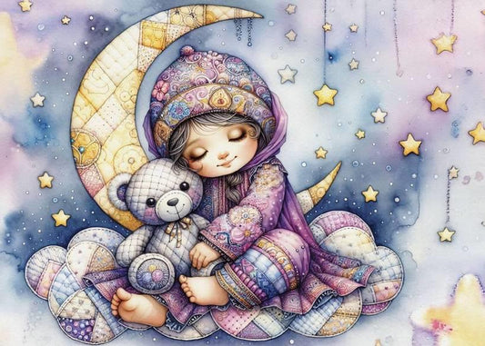 JaCarou - Teddy and Stars - 1000 Piece Jigsaw Puzzle
