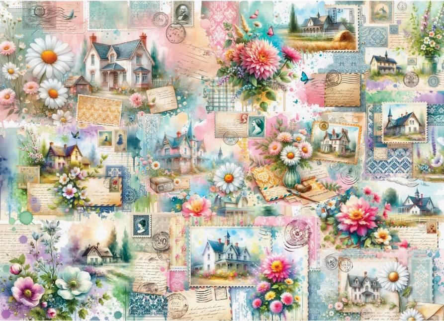Delfy - Country Bliss Letters - 1000 Piece Jigsaw Puzzle