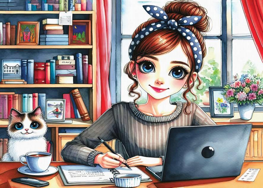 Delfy - Quiet Planning Time - 1000 Piece Jigsaw Puzzle