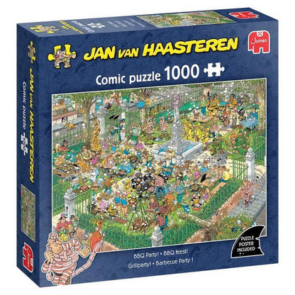 Jan Van Haasteren - BBQ Party - 1000 Piece Jigsaw Puzzle