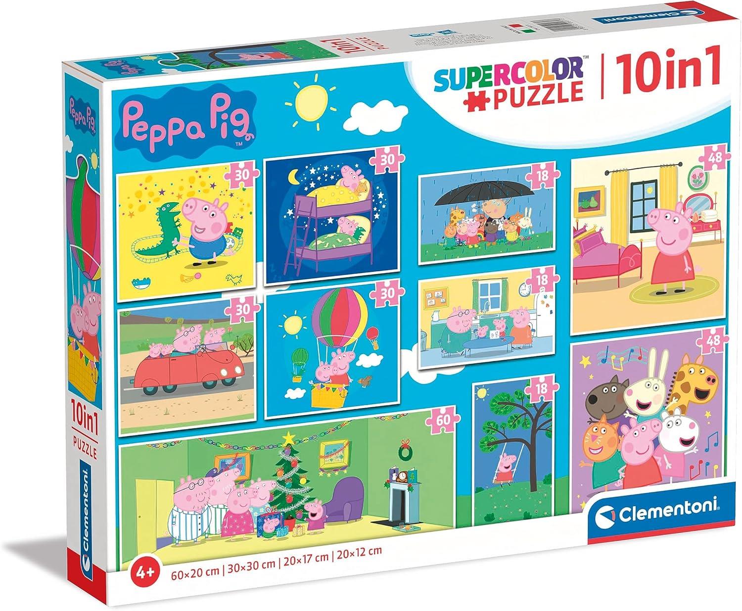 Clementoni Peppa Pig 10 In 1 Jigsaw Puzzle Jigsaw Puzzles Direct Clementoni Peppa Pig 10 In 1 Jigsaw Puzzle Jigsaw Puzzles Direct