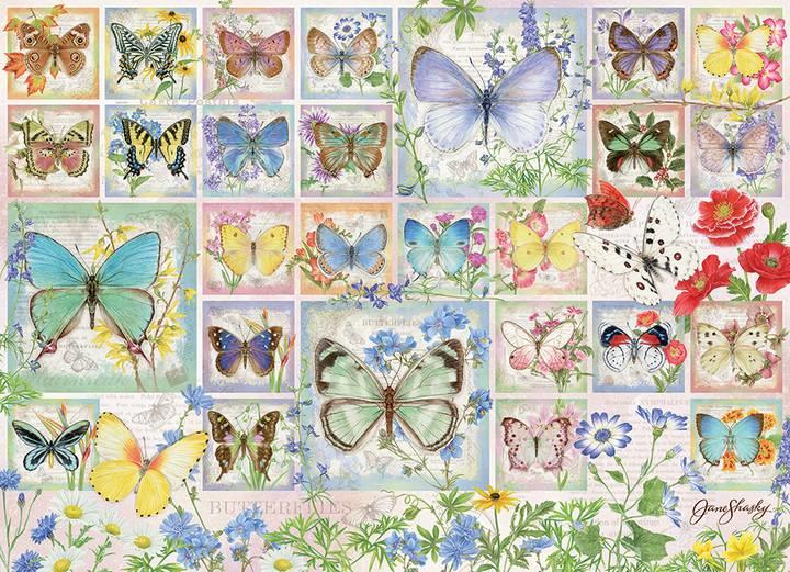 Cobble Hill - Butterfly Tiles - 500 Piece Jigsaw Puzzle