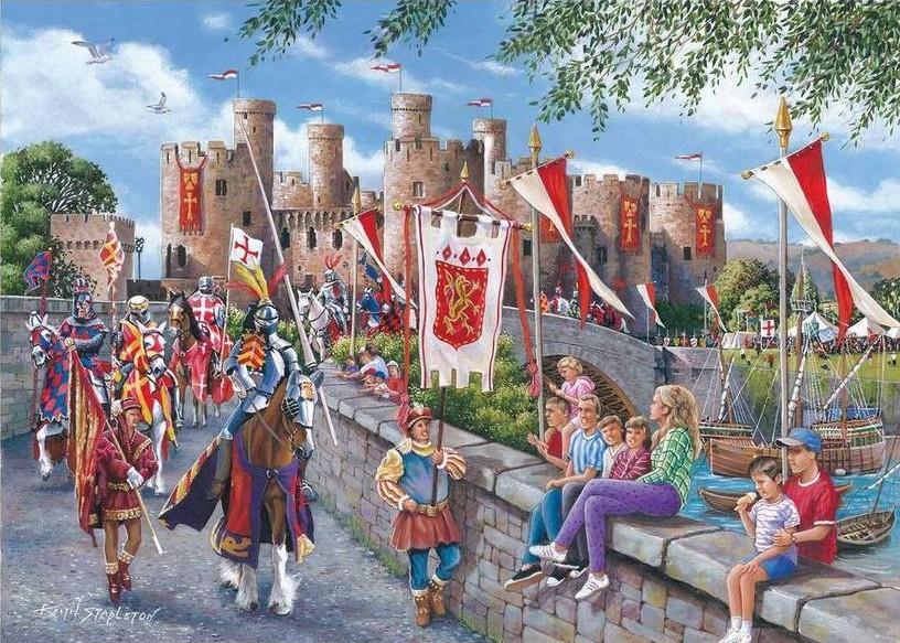 House of Puzzles - Conwy Castle - 150 Piece Mini Jigsaw Puzzle in a Tube