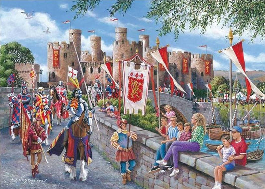 House of Puzzles - Conwy Castle - 150 Piece Mini Jigsaw Puzzle in a Tube