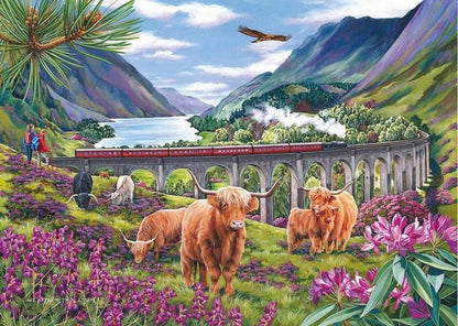 House of Puzzles - Glenfinnan Ladies - 150 Piece Mini Jigsaw Puzzle in a Tube