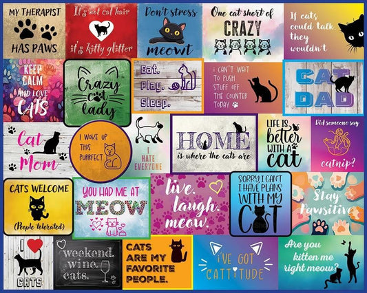 White Mountain - I Love Cats - 1000 Piece Jigsaw Puzzle