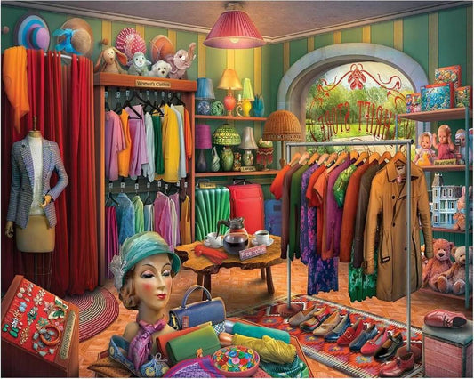 White Mountain - Thrift Store - 1000 Piece Jigsaw Puzzle