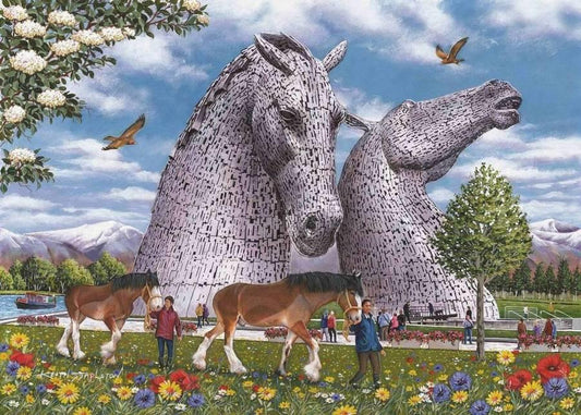 House of Puzzles - The Kelpies - 1000 Piece Jigsaw Puzzle