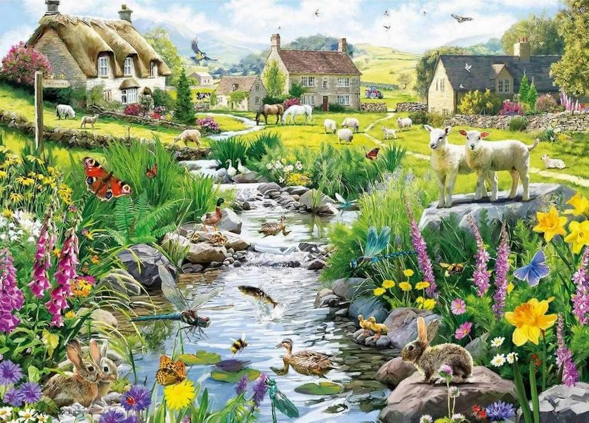 Gibsons - Babbling Brook - 1000 Piece Jigsaw Puzzle