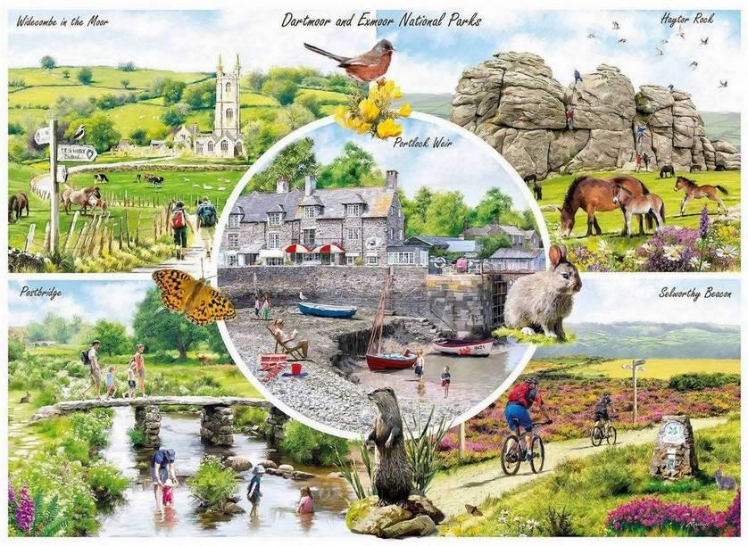 Gibsons - Dartmoor & Exmoor - 1000 Piece Jigsaw Puzzle