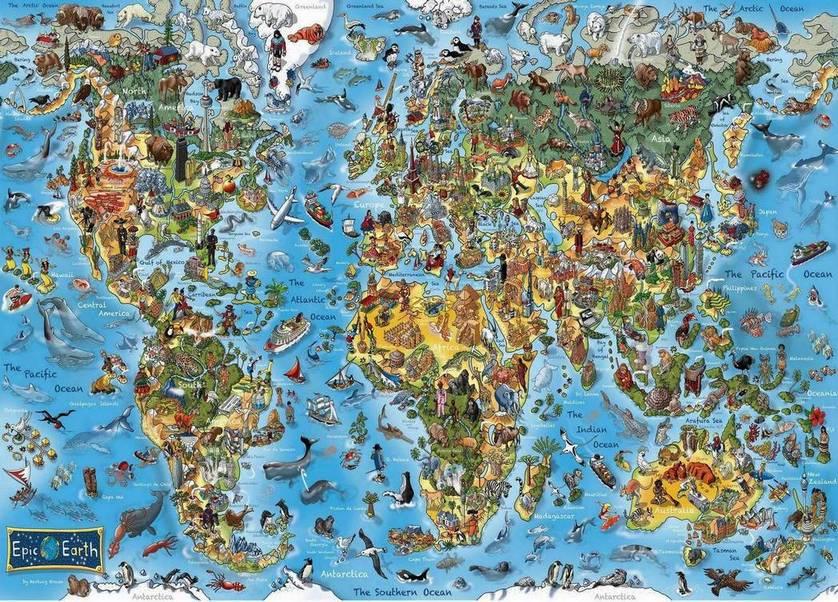 Gibsons - Epic Earth - 1000 Piece Jigsaw Puzzle