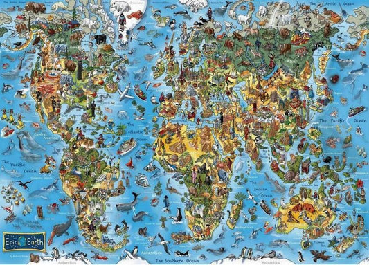 Gibsons - Epic Earth - 1000 Piece Jigsaw Puzzle