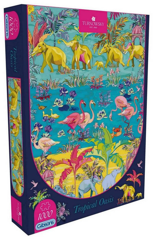 Gibsons - House of Turnowsky - Tropical Oasis - 1000 Piece Jigsaw Puzzle