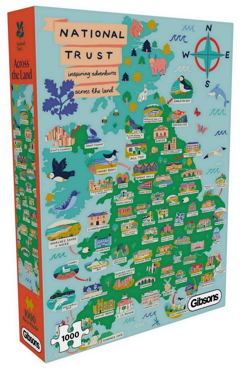 Gibsons - National Trust - Across the Land - 1000 Piece Jigsaw Puzzle