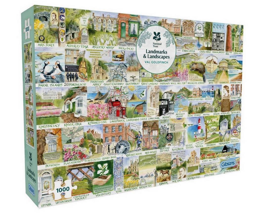 Gibsons - National Trust - Landmarks & Landscapes - 1000 Piece Jigsaw Puzzle