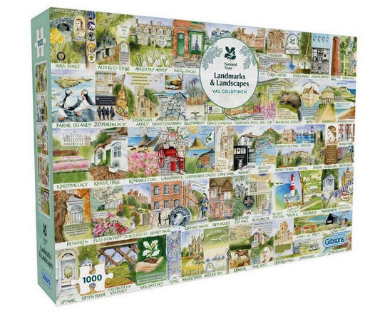 Gibsons - National Trust - Landmarks & Landscapes - 1000 Piece Jigsaw Puzzle