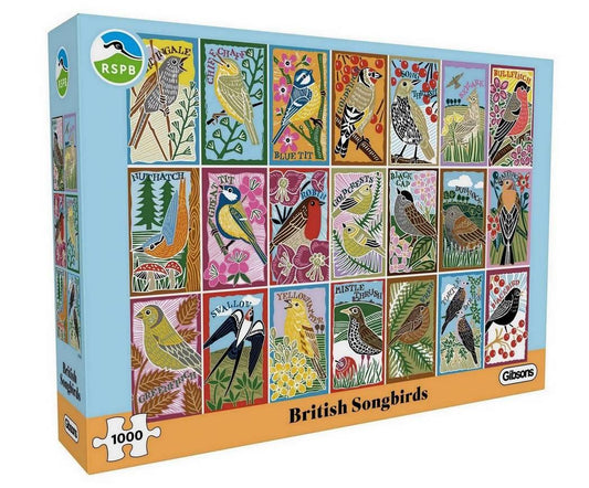 Gibsons - RSPB - British Songbirds - 1000 Piece Jigsaw Puzzle