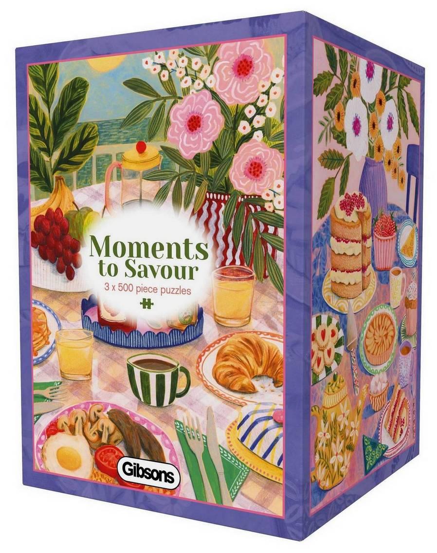 Gibsons - Moments to Savour - 3 x 500 Piece Jigsaw Puzzle