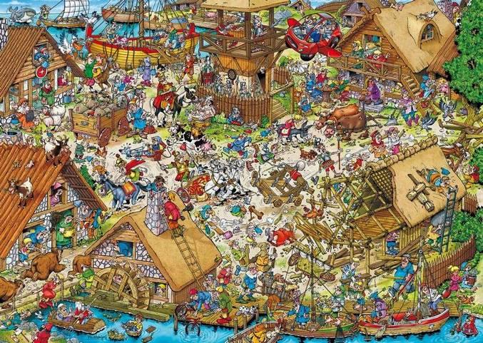 Ravensburger - Rays Comic Series - Time Travel No 1 - Classic Era - 1000 Piece Jigsaw Puzzle