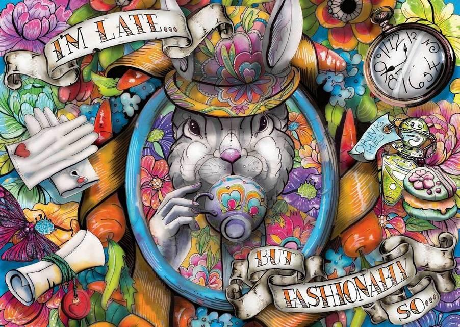 Ravensburger - Fashionably Late - 1000 Piece Jigsaw Puzzle