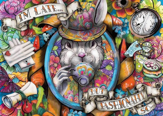 Ravensburger - Fashionably Late - 1000 Piece Jigsaw Puzzle