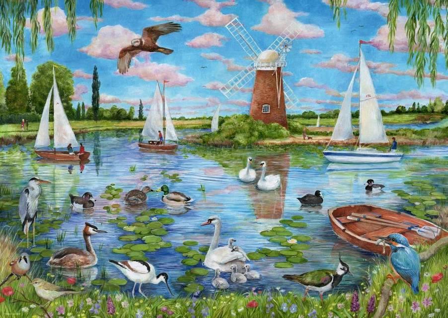 Ravensburger - Life along the Broads - 1000 Piece Jigsaw Puzzle
