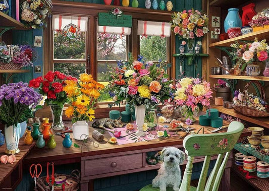 Ravensburger - My Haven No 13 - The Flower Arrangers Shed - 1000 Piece Jigsaw Puzzle