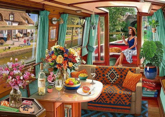 Ravensburger - View from my Window No 1 - Canal Boat - 1000 Piece Jigsaw Puzzle