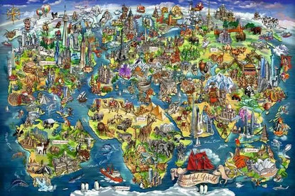 Ravensburger - World Map - 5000 Piece Jigsaw Puzzle
