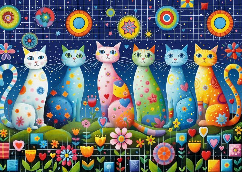 CherryPazzi - Cute Whiskers - 1000 Piece Jigsaw Puzzle