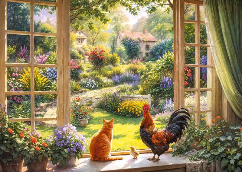 CherryPazzi - Enjoying the View - 1000 Piece Jigsaw Puzzle