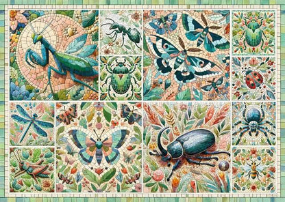 CherryPazzi - Mosaic of the Miniature Wild - 1000 Piece Jigsaw Puzzle