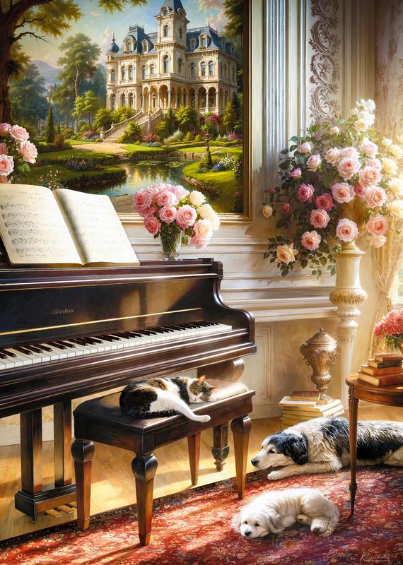 CherryPazzi - Piano Room - 1000 Piece Jigsaw Puzzle