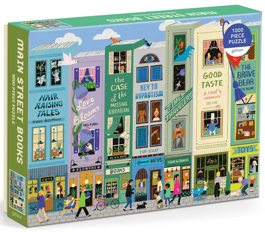 Galison - Main Street Books - 1000 Piece Jigsaw Puzzle