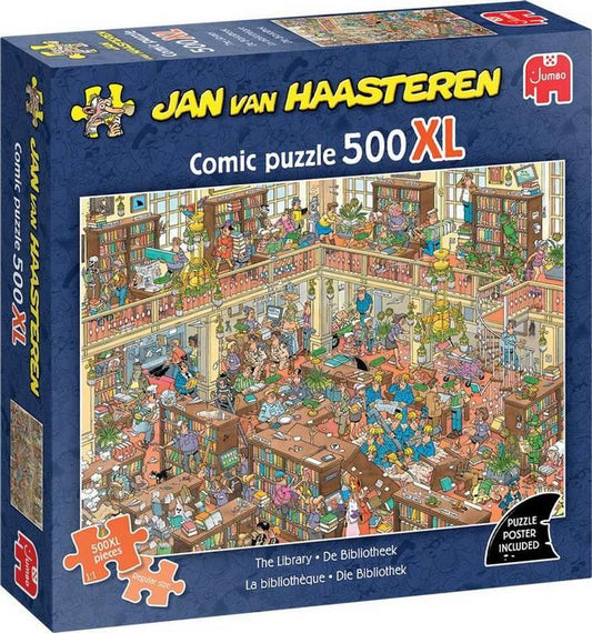 Jan Van Haasteren - The Library - 500XL Piece Jigsaw Puzzle