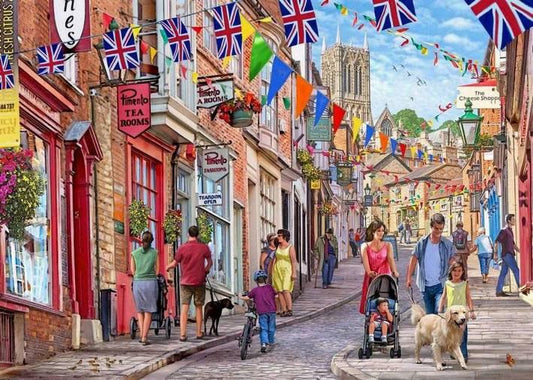 House of Puzzles - Steep Hill - 1000 Piece Jigsaw Puzzle