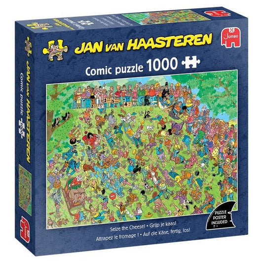 Jan Van Haasteren - Seize the Cheese! - 1000 Piece Jigsaw Puzzle