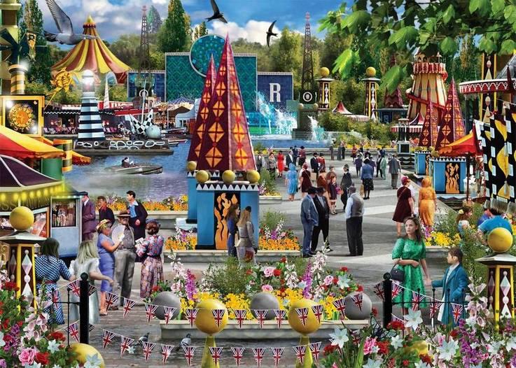 Falcon de Luxe - Festival of Britain - 1000 Piece Jigsaw Puzzle