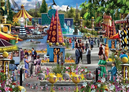 Falcon de Luxe - Festival of Britain - 1000 Piece Jigsaw Puzzle